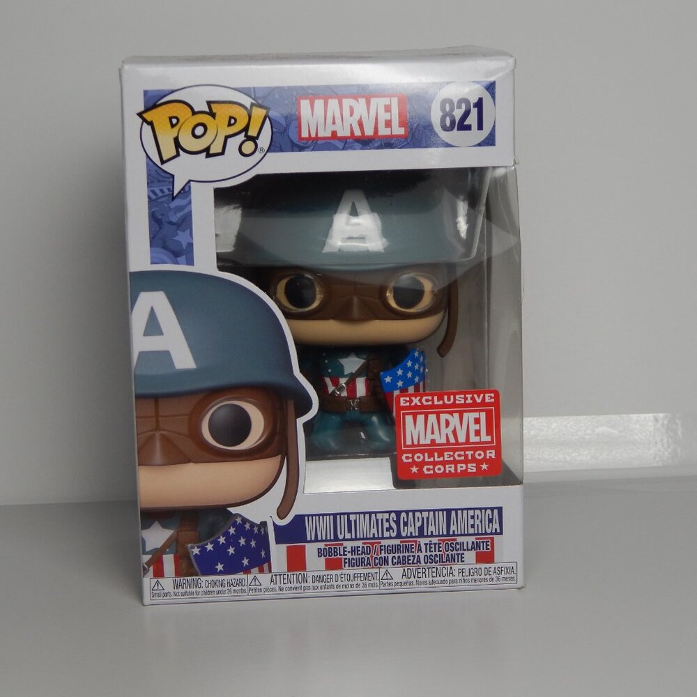 NIB Funko Pop! 821 WWII Ultimates Captain America